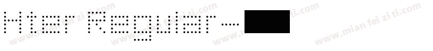Hter Regular字体转换